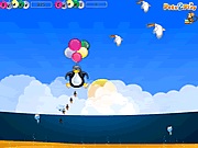 Penguin parachute chase játék